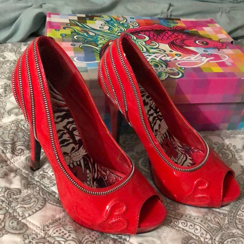 Ed Hardy 4” heels 👠